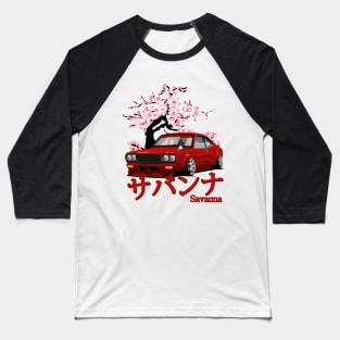 Mazda Rx-3 Savanna Baseball T-Shirt
